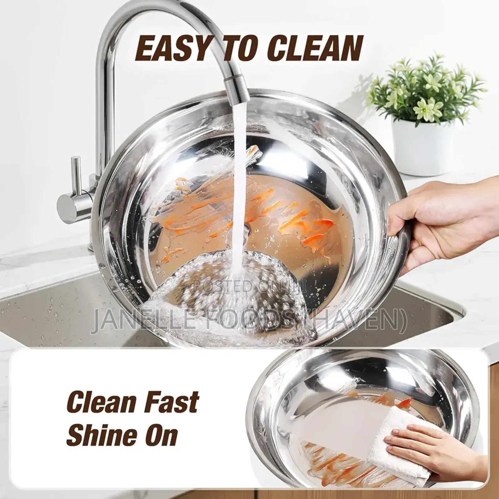 5-quart Stackable Stainless Steel Chafing Dish Buffet Warmer Set
