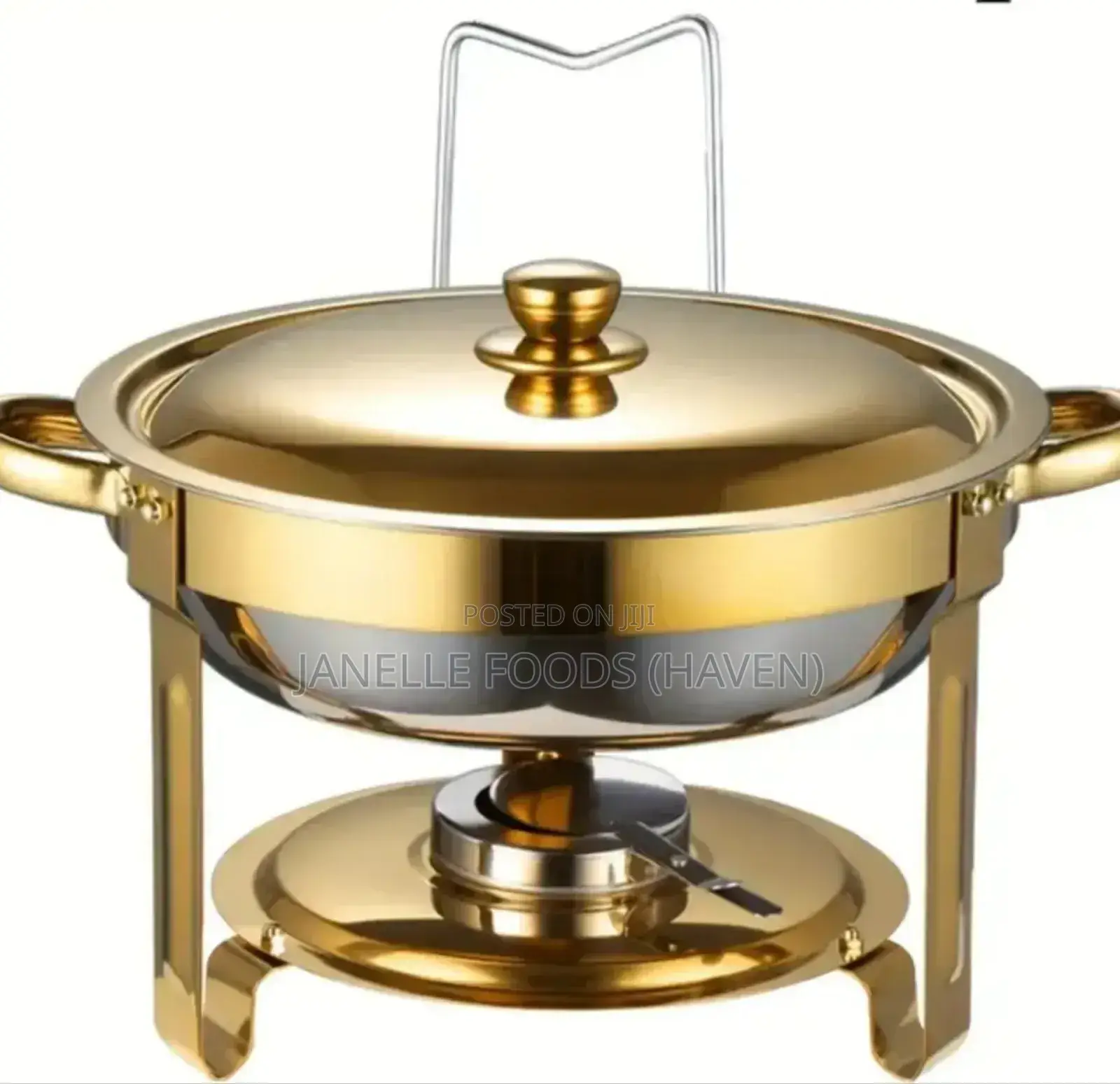 5-quart Stackable Stainless Steel Chafing Dish Buffet Warmer Set