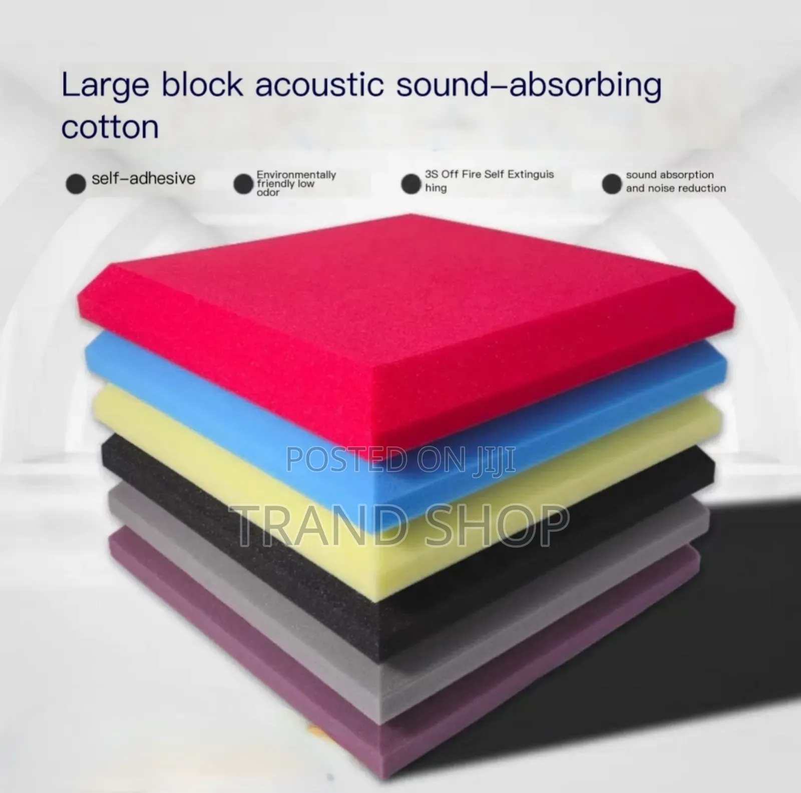 Flat Acoustic Panels Studio Foam Soundproof