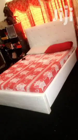 Pure White Bed With Matress