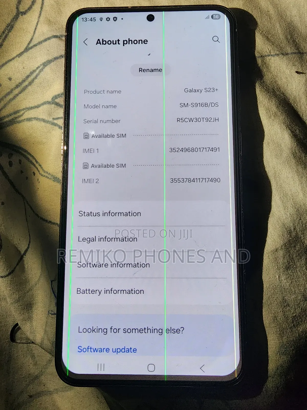 Samsung Galaxy S23 Plus 256 GB Gold