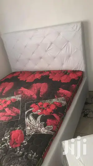 White Bed With Matress.Delivery Free