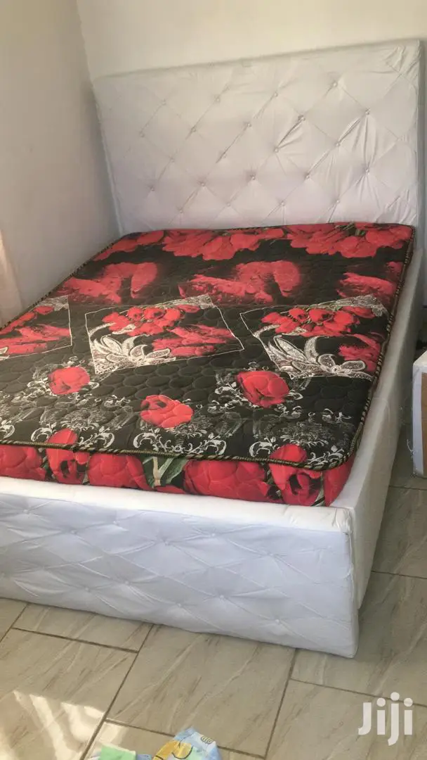 White Bed With Matress.Delivery Free