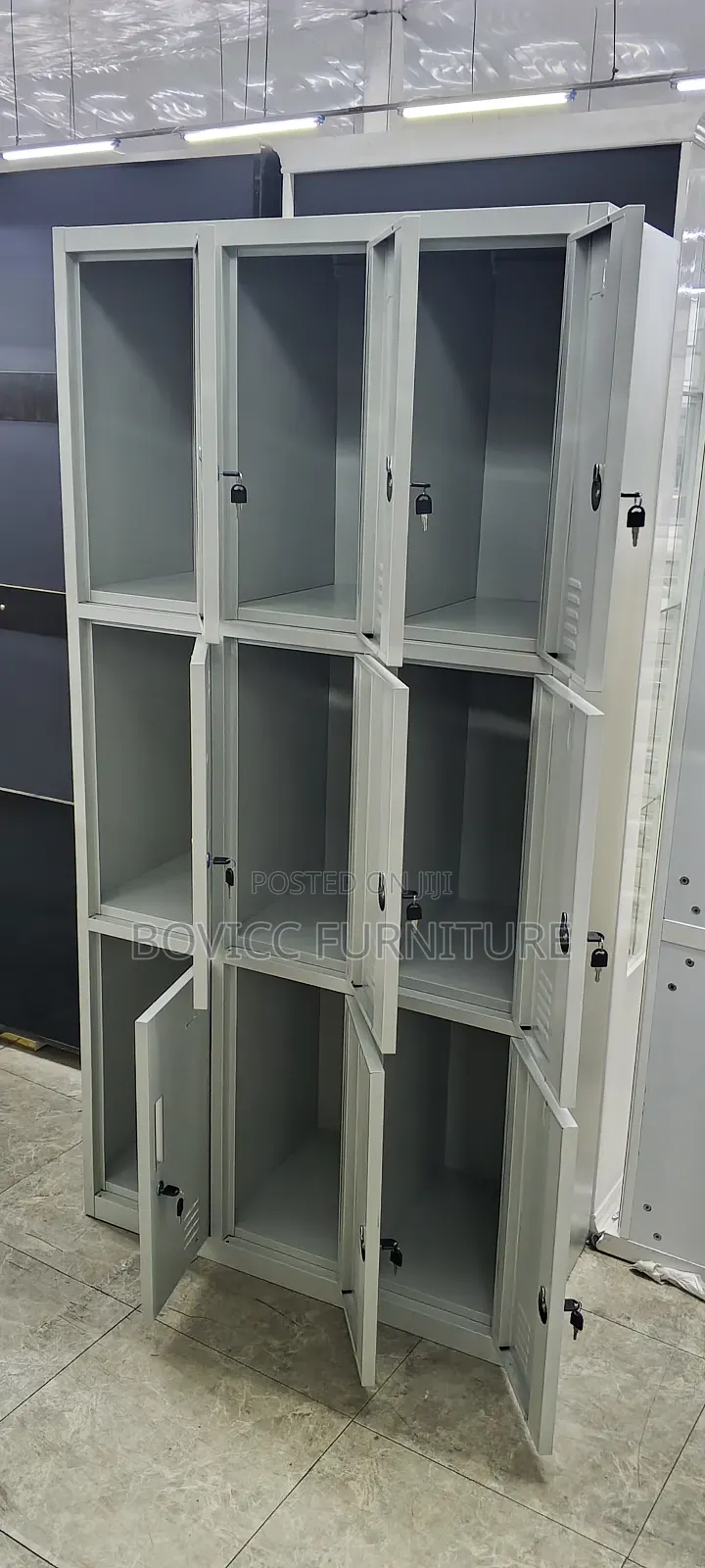 Office Cabinet With 9 Lockers