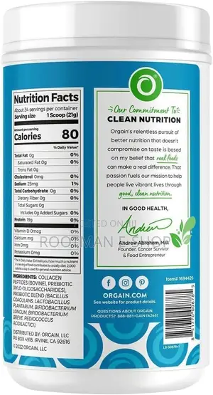 Collagen Peptides + Probiotics, Unflavored| 34 Servings | 19g Protein