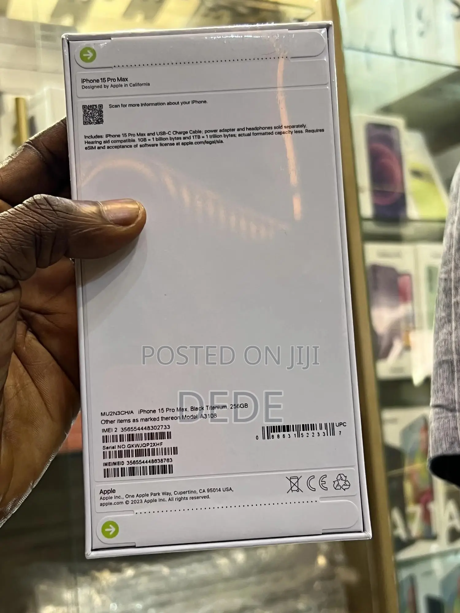 New Apple iPhone 15 Pro Max 256 GB Black