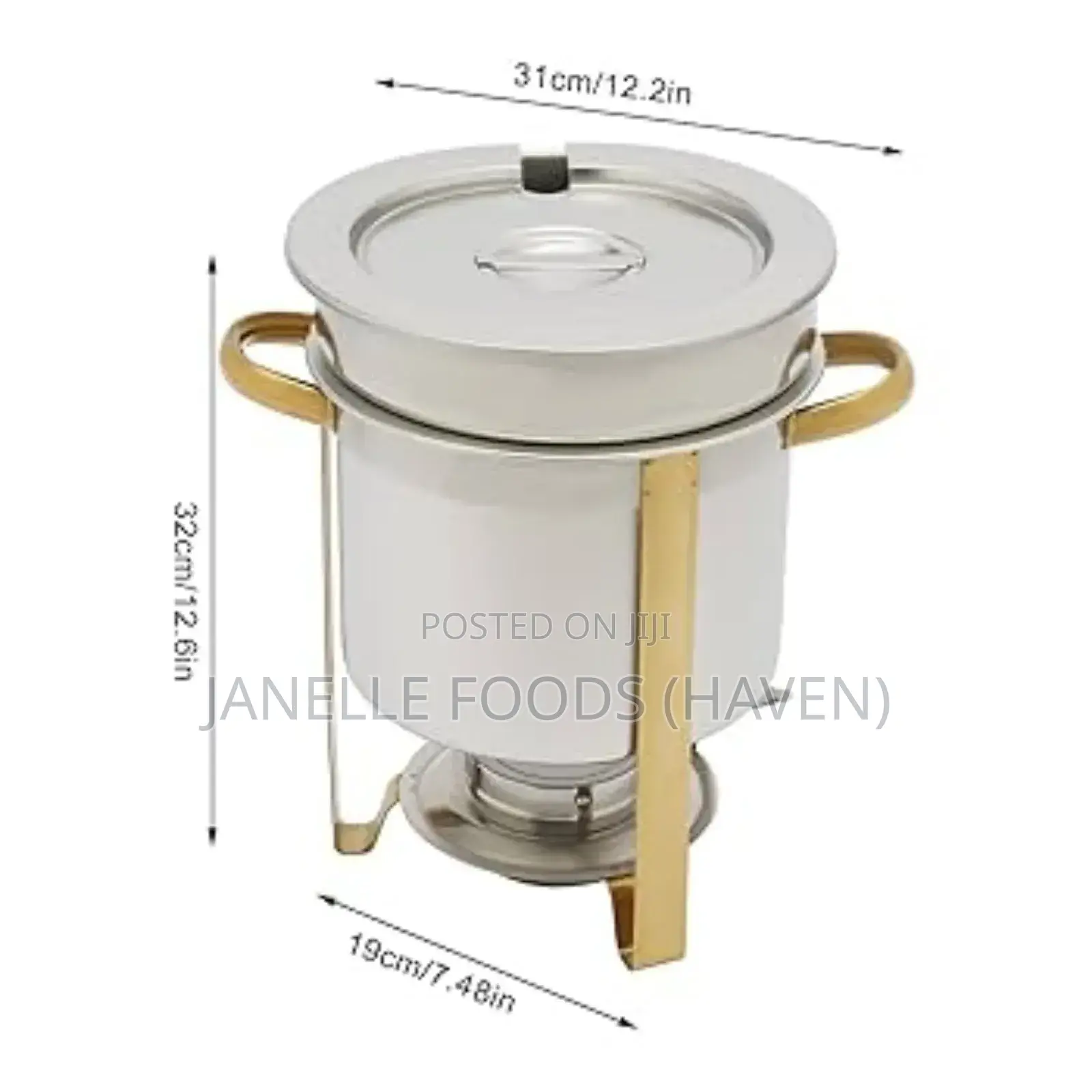 Elegant Round Soup Chafing Dishes (5lts)
