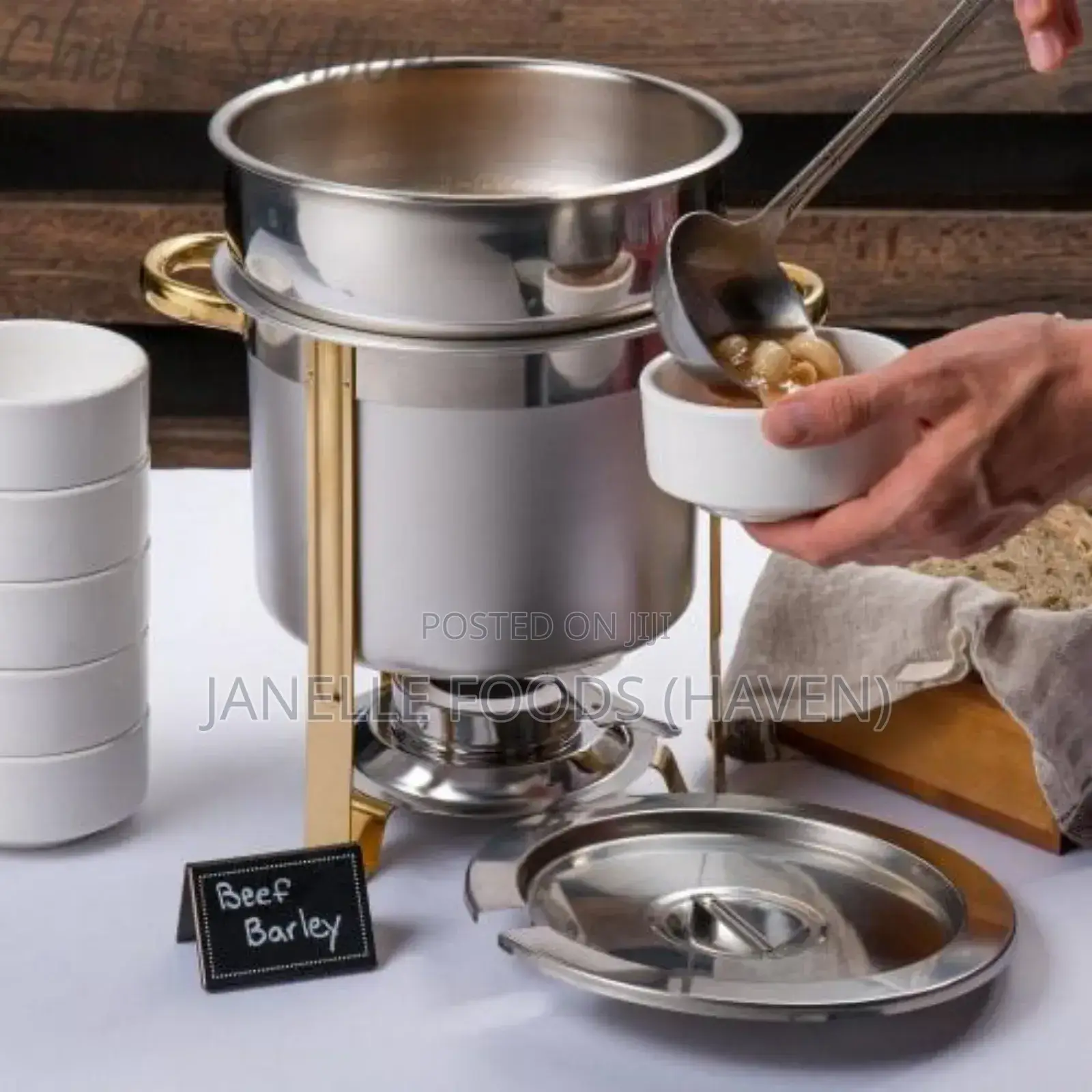 Elegant Round Soup Chafing Dishes (5lts)