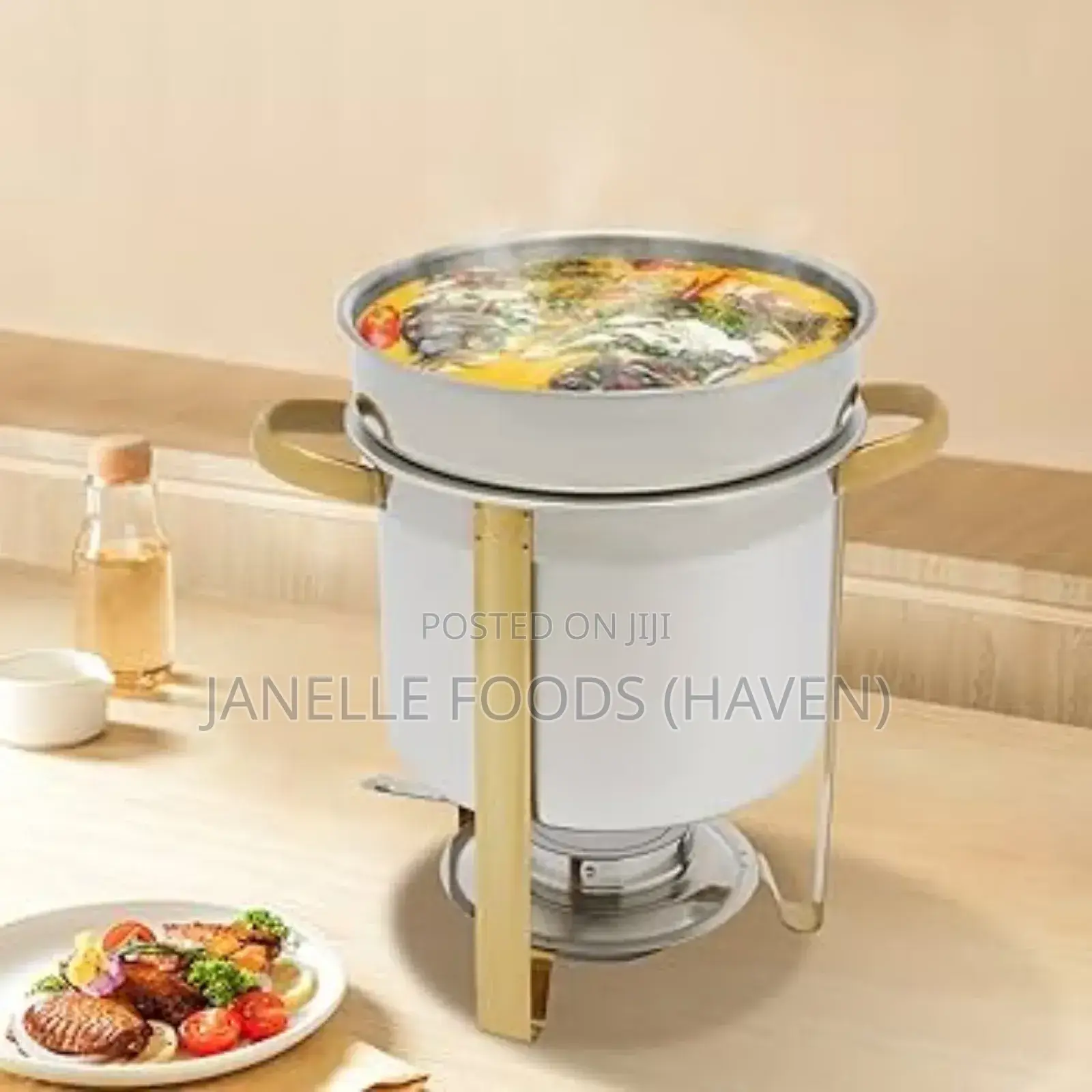 Elegant Round Soup Chafing Dishes (5lts)