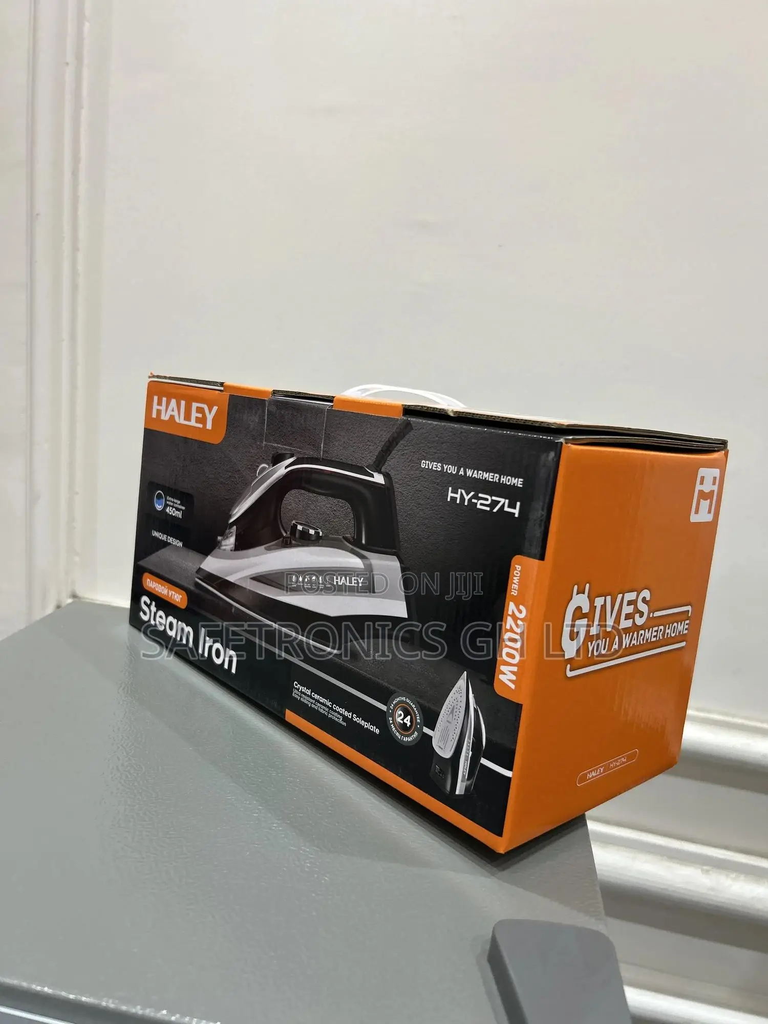 Kindly Order 2200 Watts Haley Hy-274 Steam Iron Sliver White