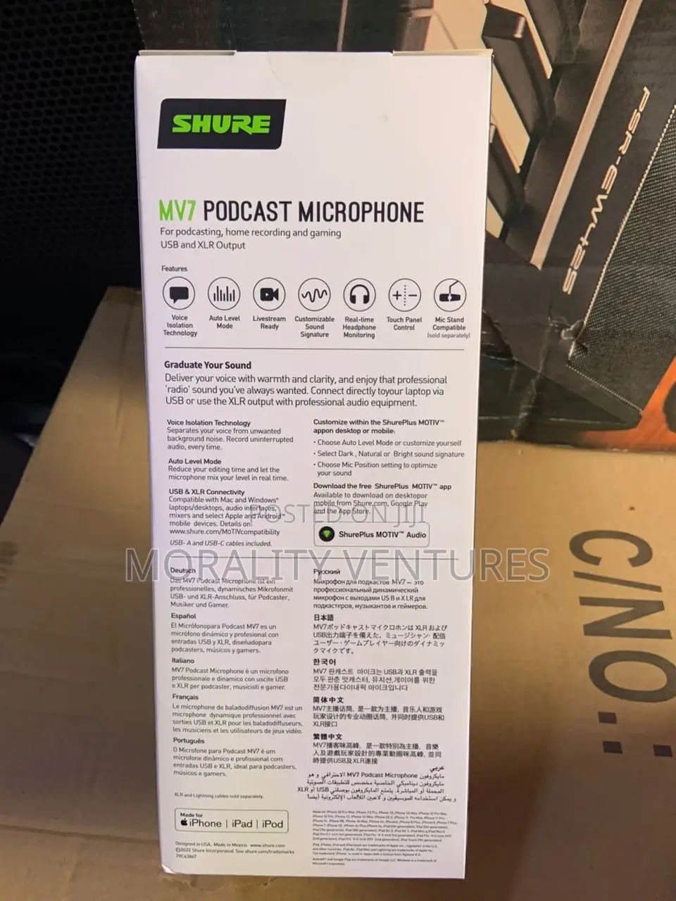 Shure Mv7 Podcast Microphone