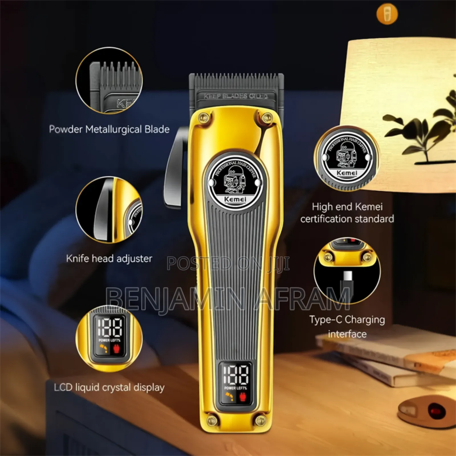 Wireless Hair Barbering Machine/ Hair Clippers Km-Q825