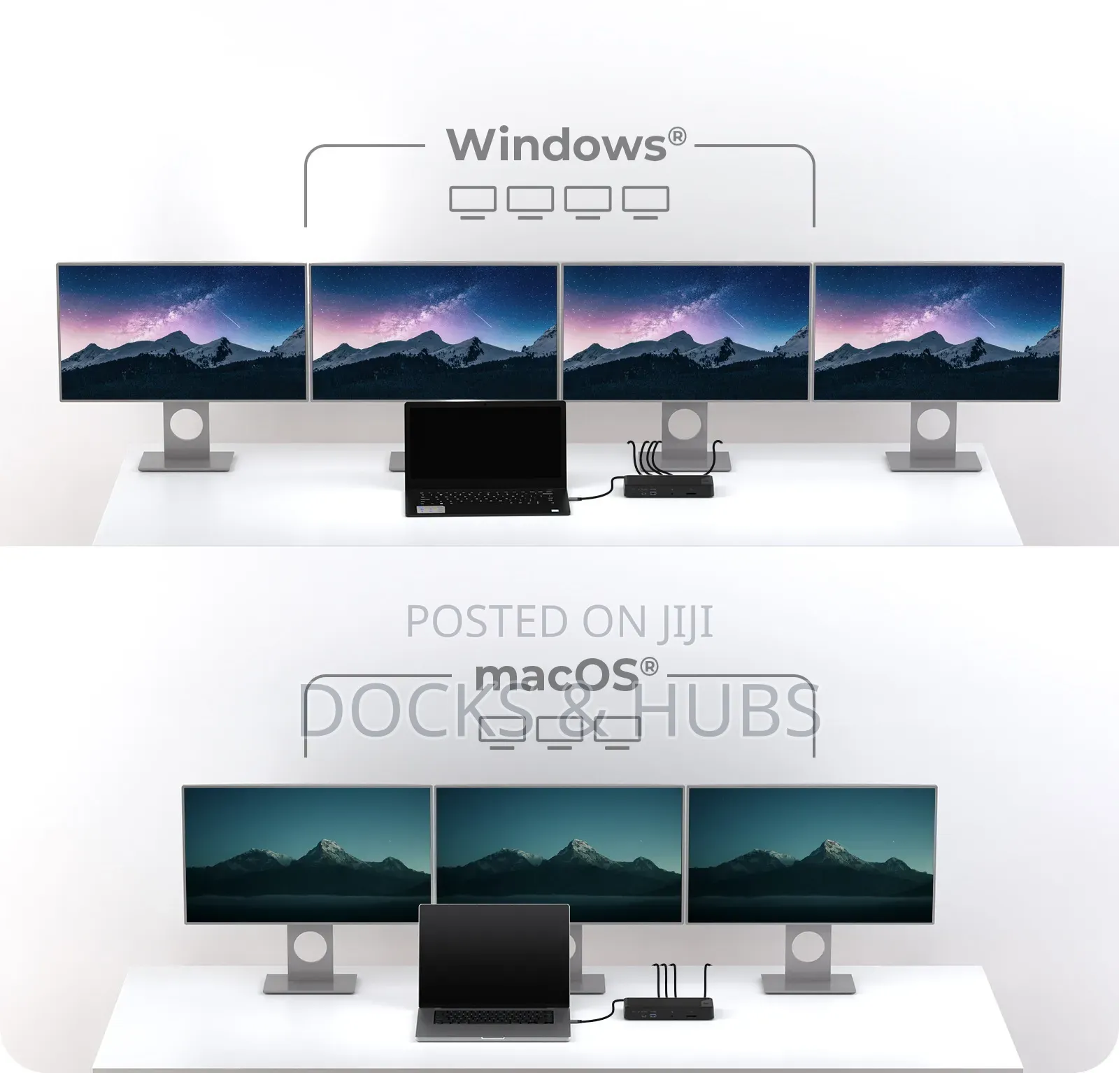 Icy Box Usb-C Docking Station (15-in-1) - 4 Monitors Display
