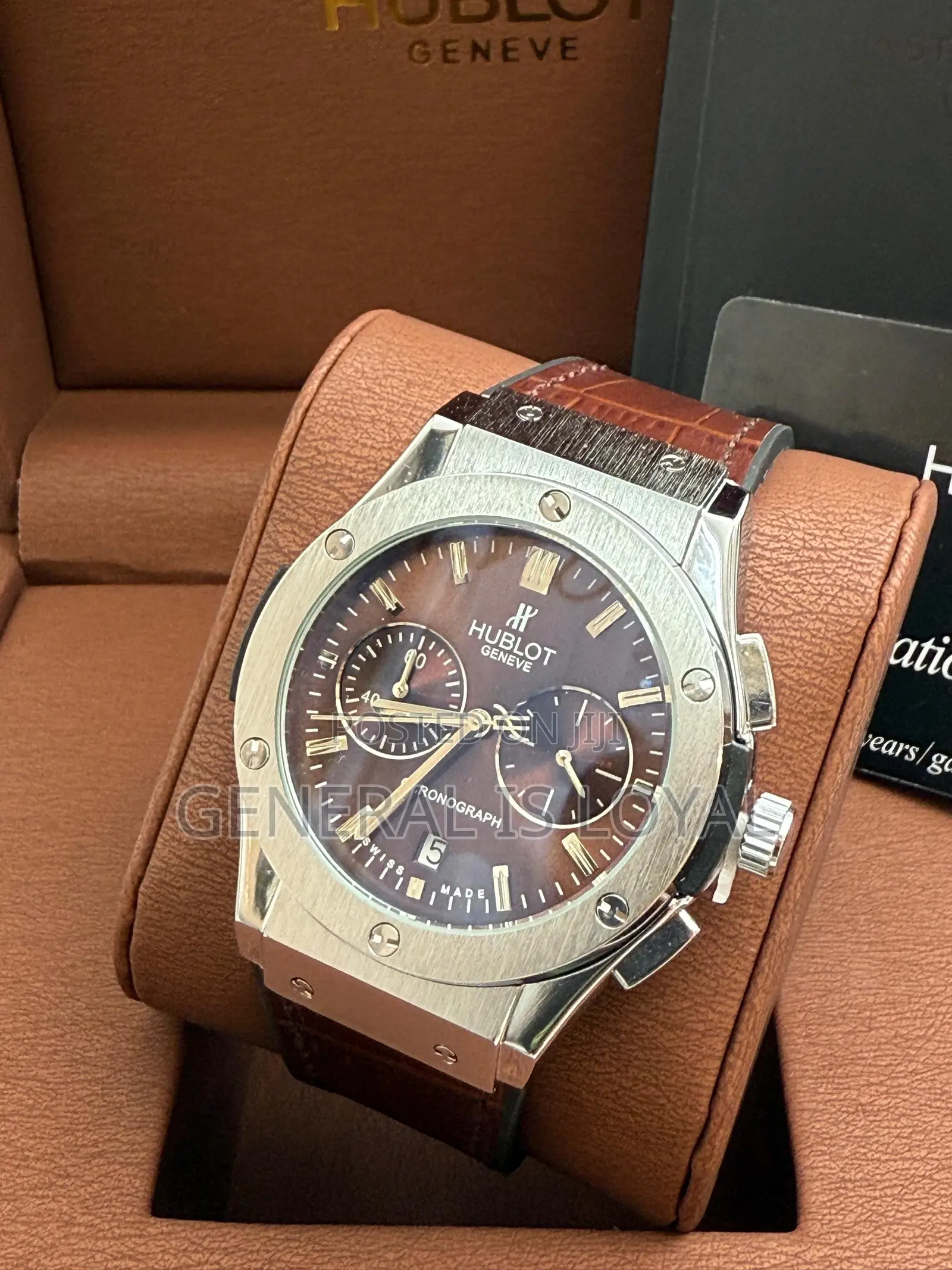 Hublot Watch With Solid Leather And Silicone Strap