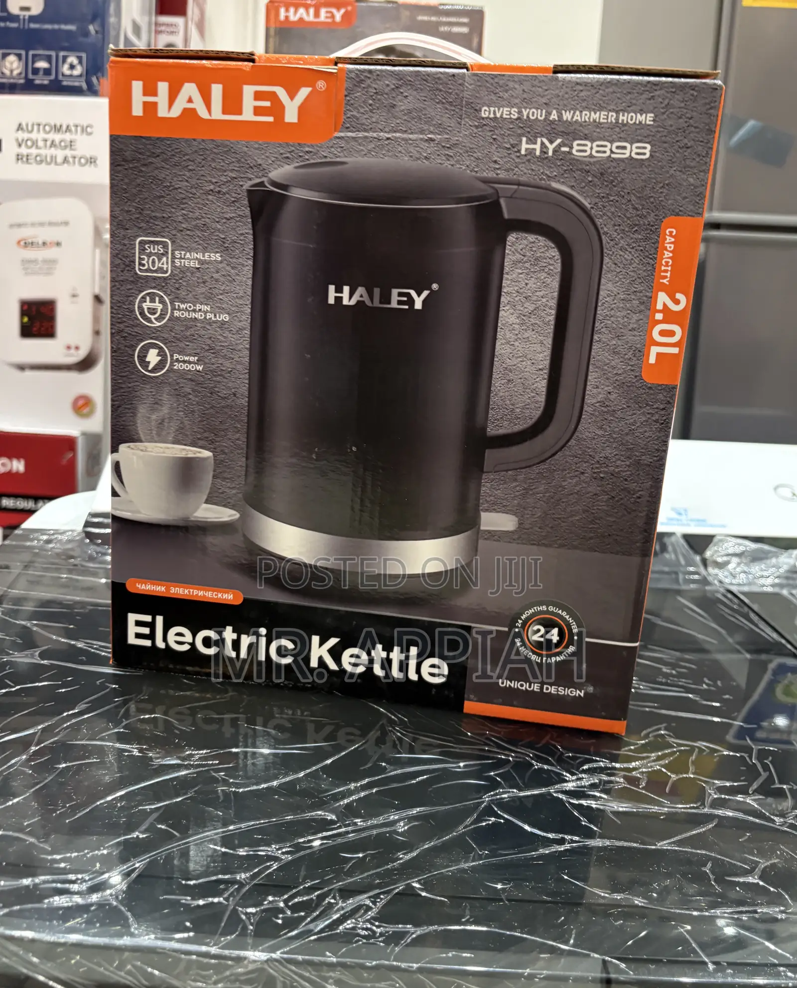 Fresh in Box Haley-Hy-8898 2000watt Water Kettle(2.0ltrs)