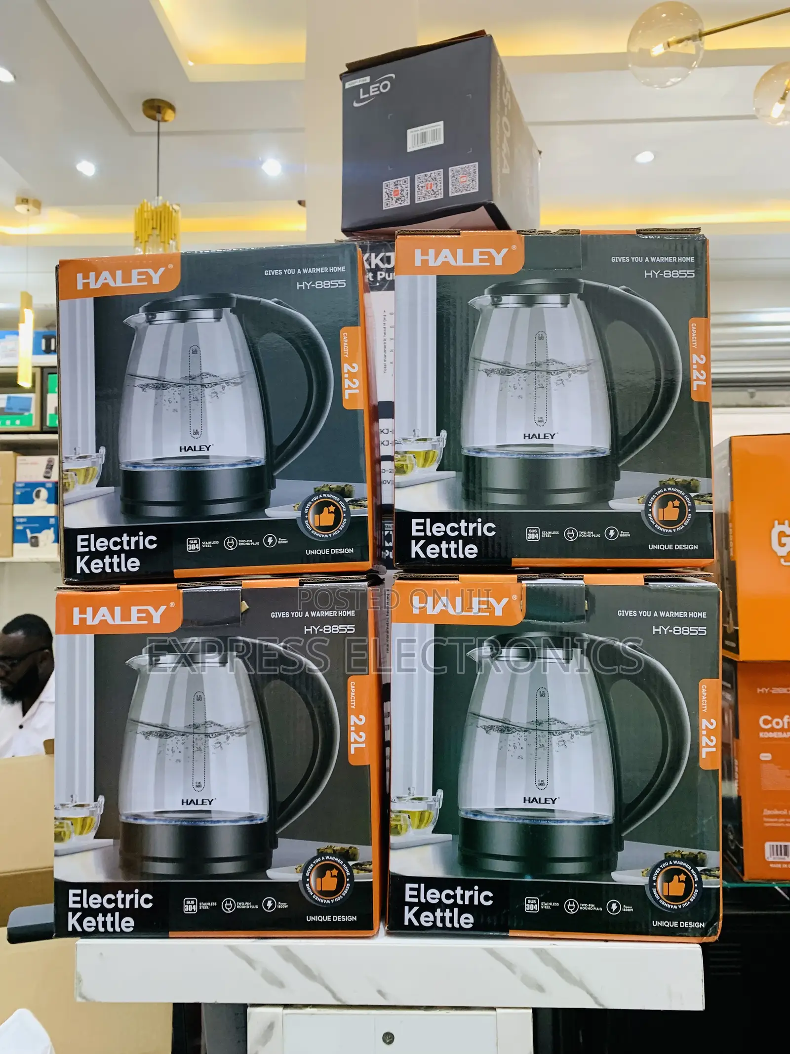 Ultra Modern Haley-Hy-8855 Halley Kettle Transperent 2.2ltr 1800watt