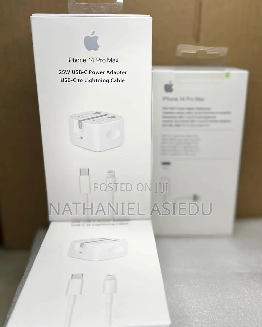 Apple 60w Usb-C Power Adapter and a Usb-C to Lightning Cable