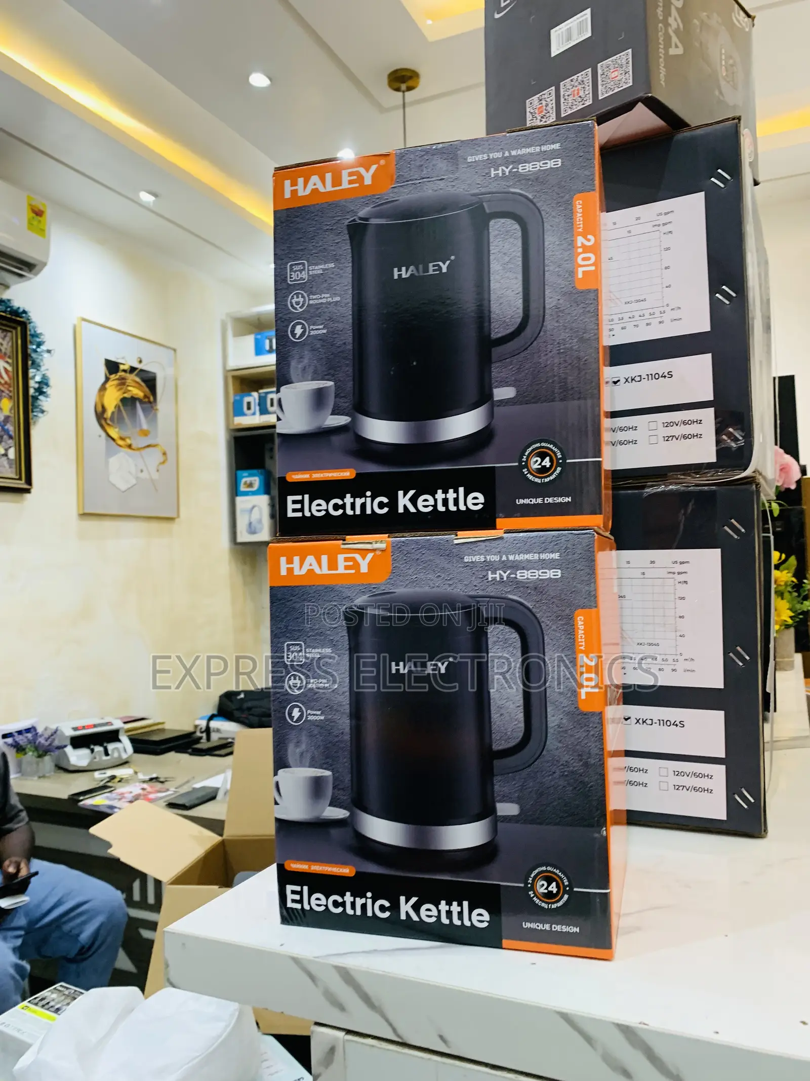 Quality Haley-Hy-8898 Halley Kettle 2.0ltr 2000watt Black