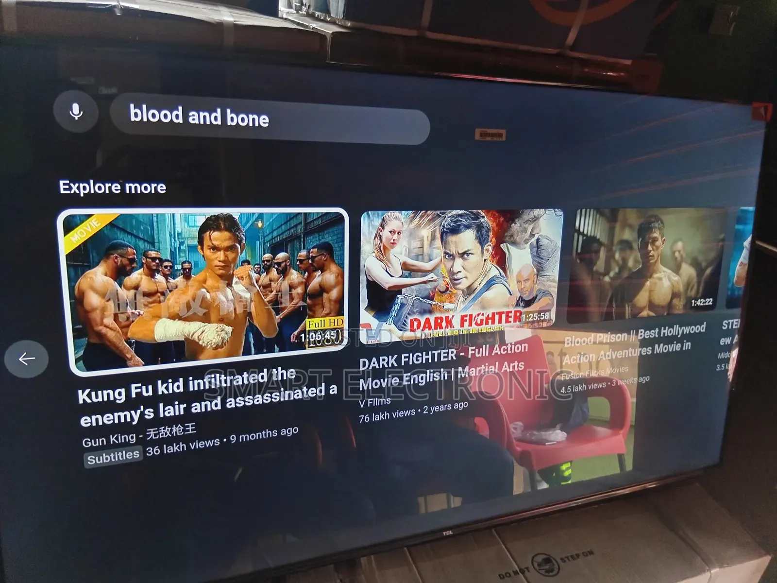46. “Watch Brilliance Unfold – TCL 55-Inch Google Qled Tv”