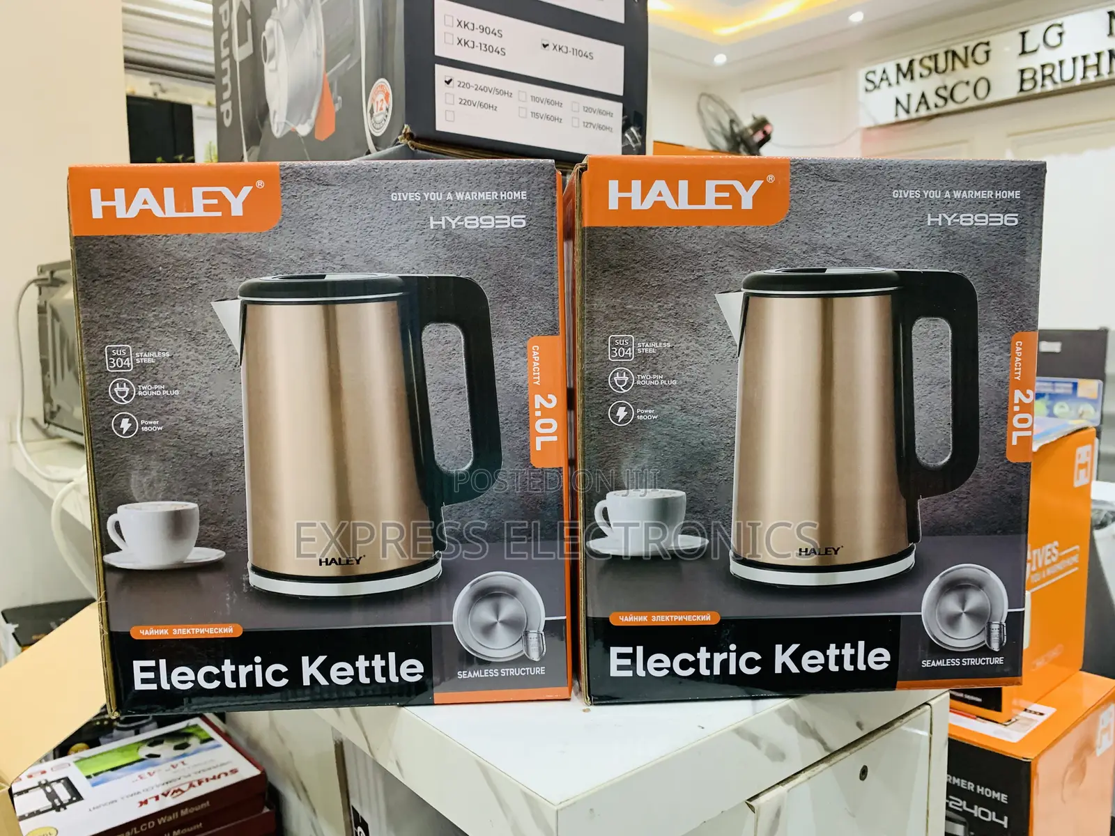 Available Now Store Haley-Hy-8936 Halley Kettle Braun 2.0ltr 1800watt