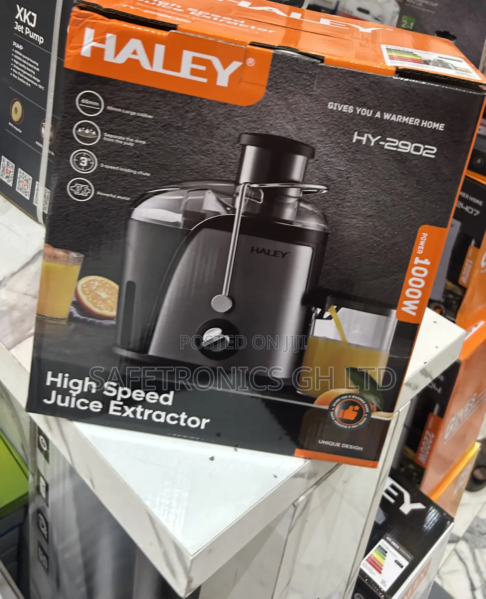 Original \\ Haley__ Hy-2902 1000 Watts Juice Extractor Black