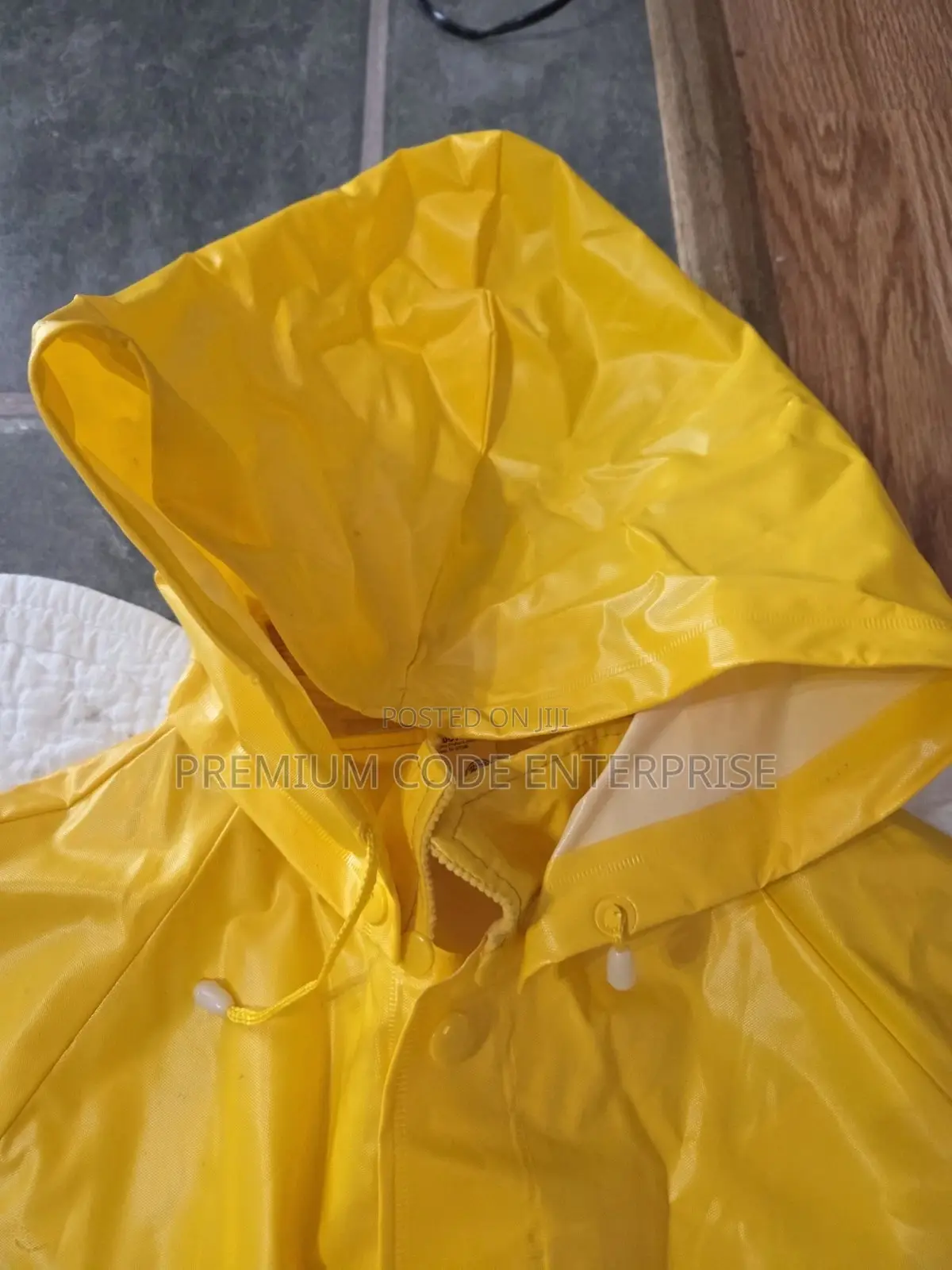 Yellow Non Reflective Raincoat – Straight Design, Waterproof & Durable ...
