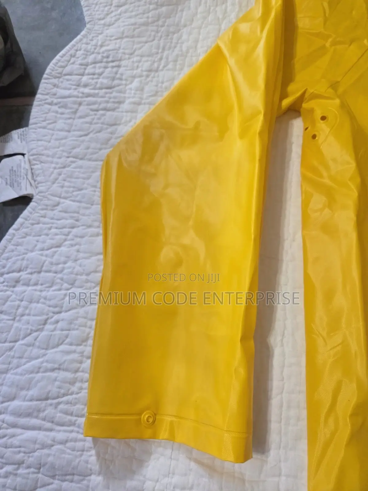 Yellow Non Reflective Raincoat – Straight Design, Waterproof & Durable ...