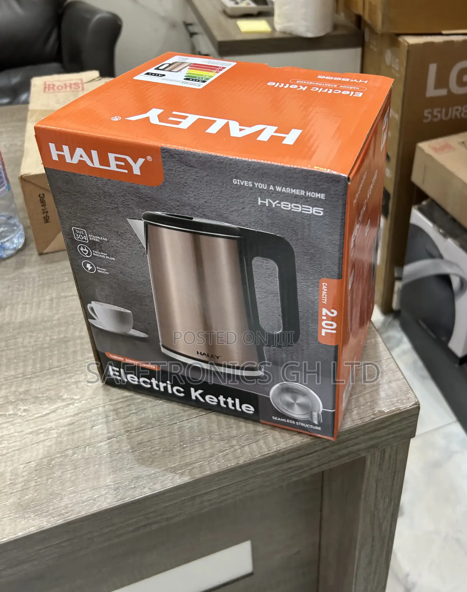 Perfect Brown Hy-8936 2.0l 1800 Watts Haley Water Kettle