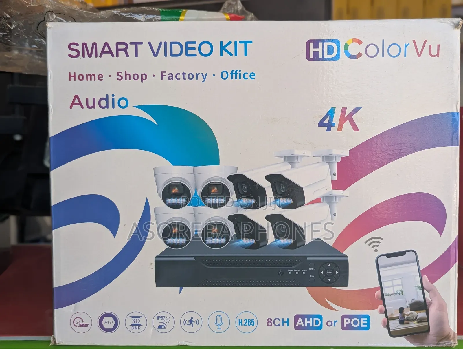 Colourvu Smart Surveillance Video CCTV Camera 8 Channel With 500gb HDD