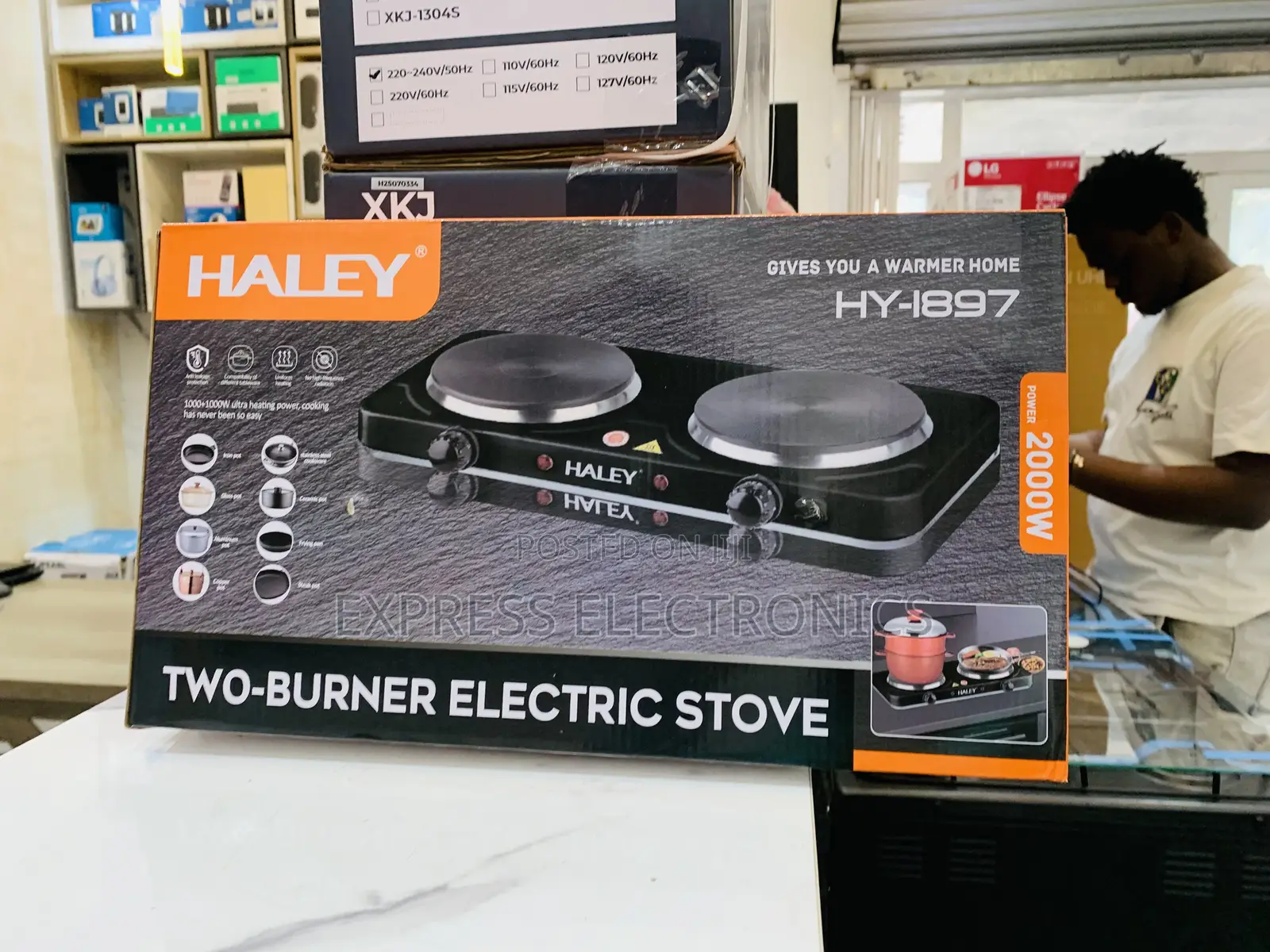 Locate Us at Adabraka Haley-Hy-1897 Halley Hot Plate 2 Hub 2500watt