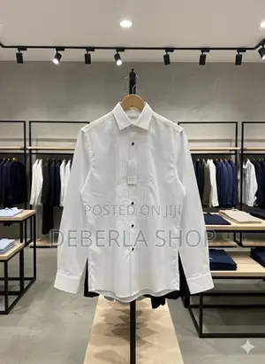 White Long Sleeve Dinner Shirts