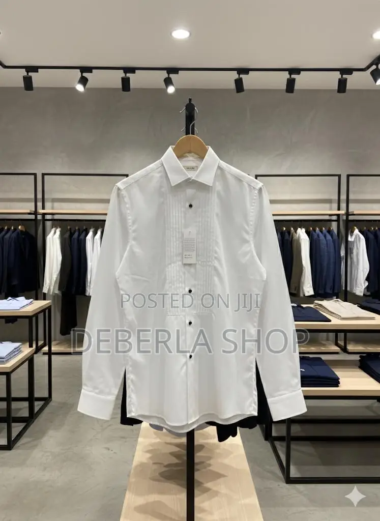 White Long Sleeve Dinner Shirts