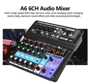 6 Channel Audio Mixer/ Sound Card