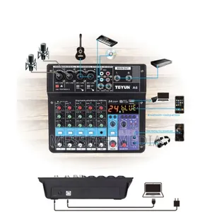 6 Channel Audio Mixer/ Sound Card