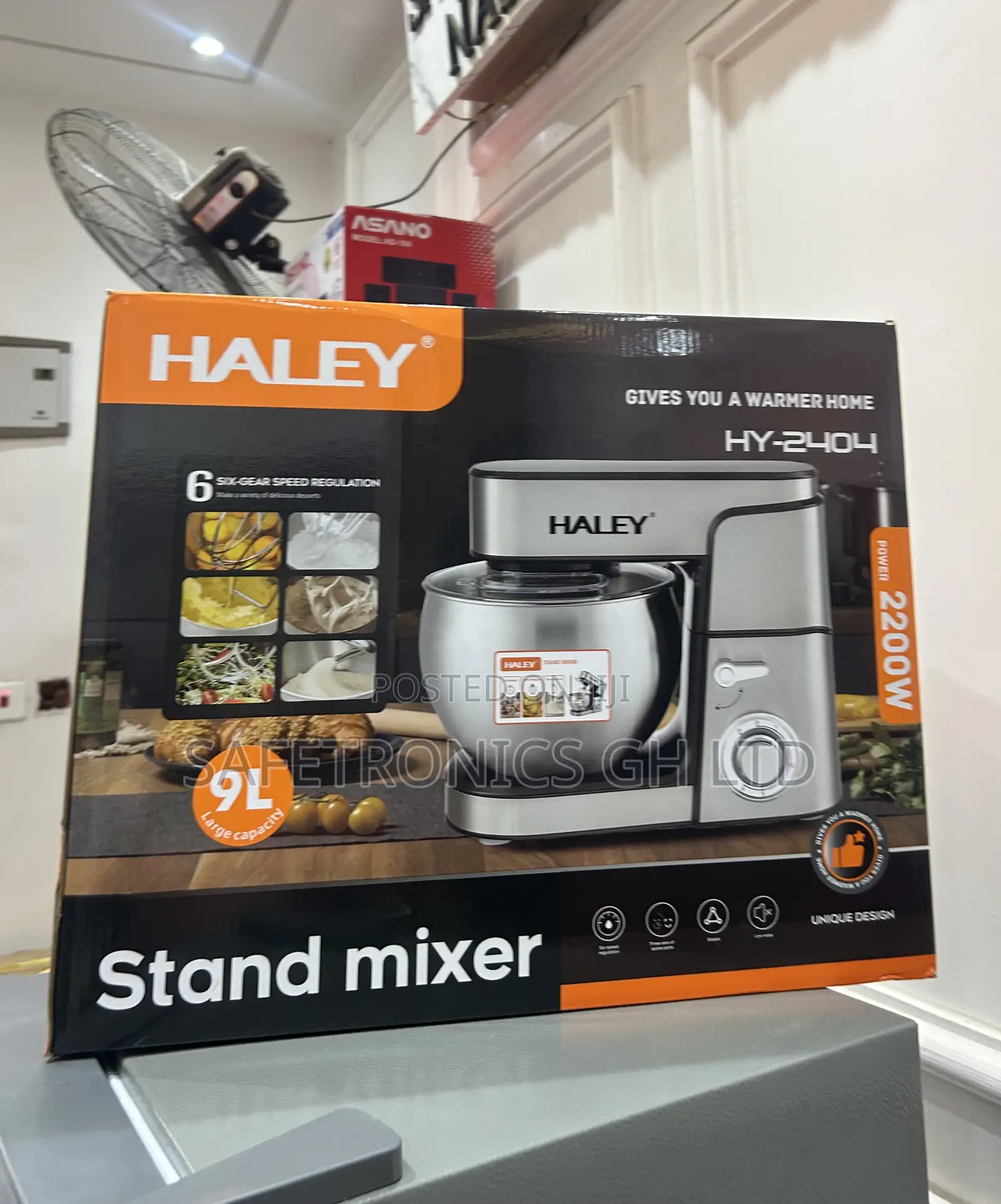 Get Perfect 9 Liters Stand Mixer Haley_hy-2404 2200 Watts