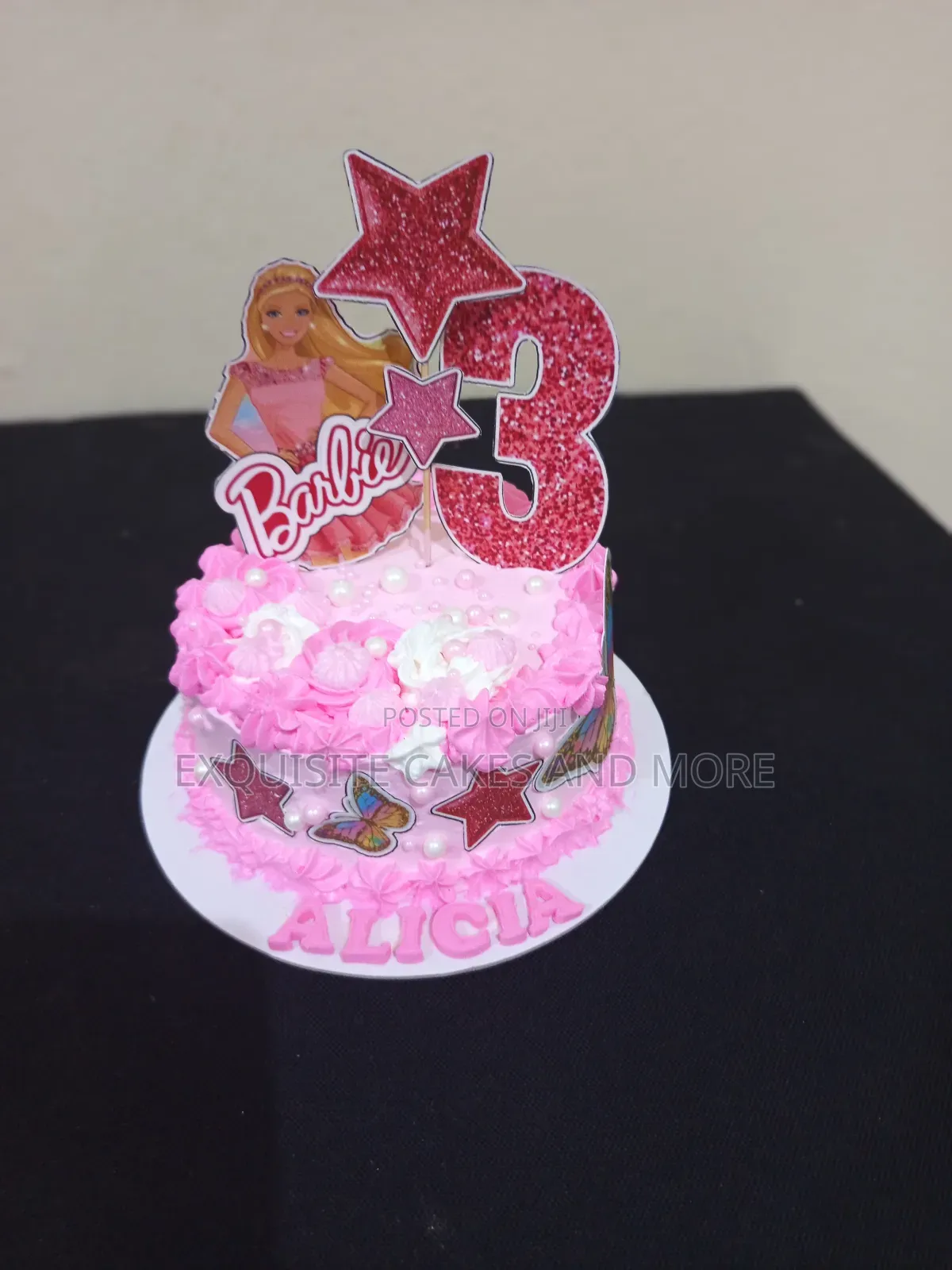 Cute Pink Barbie Cake