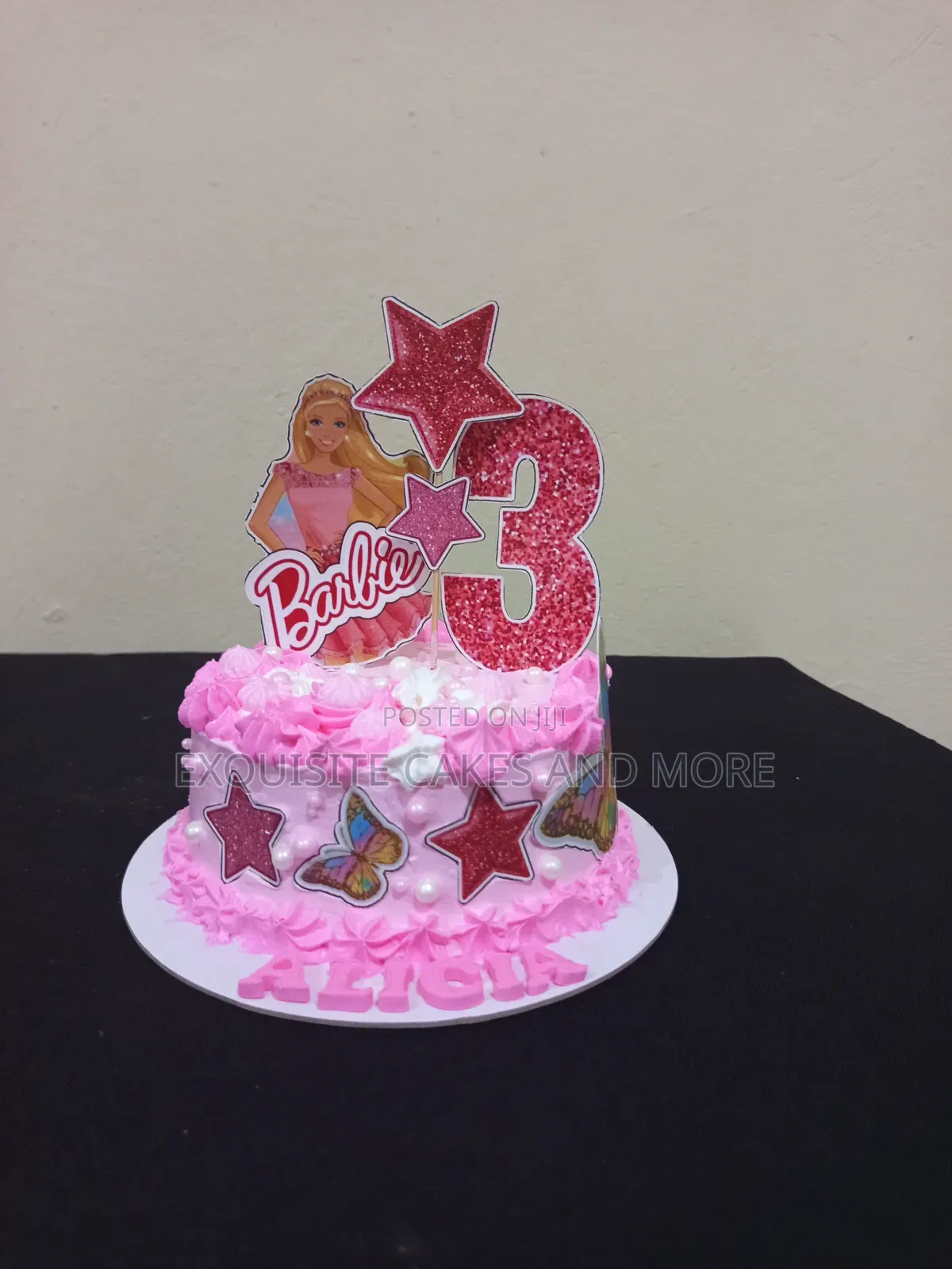 Cute Pink Barbie Cake