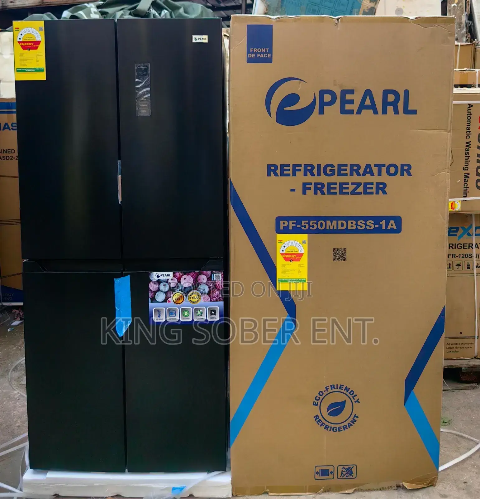 421l Pearl French Door Refrigerator Side By Side Fridge