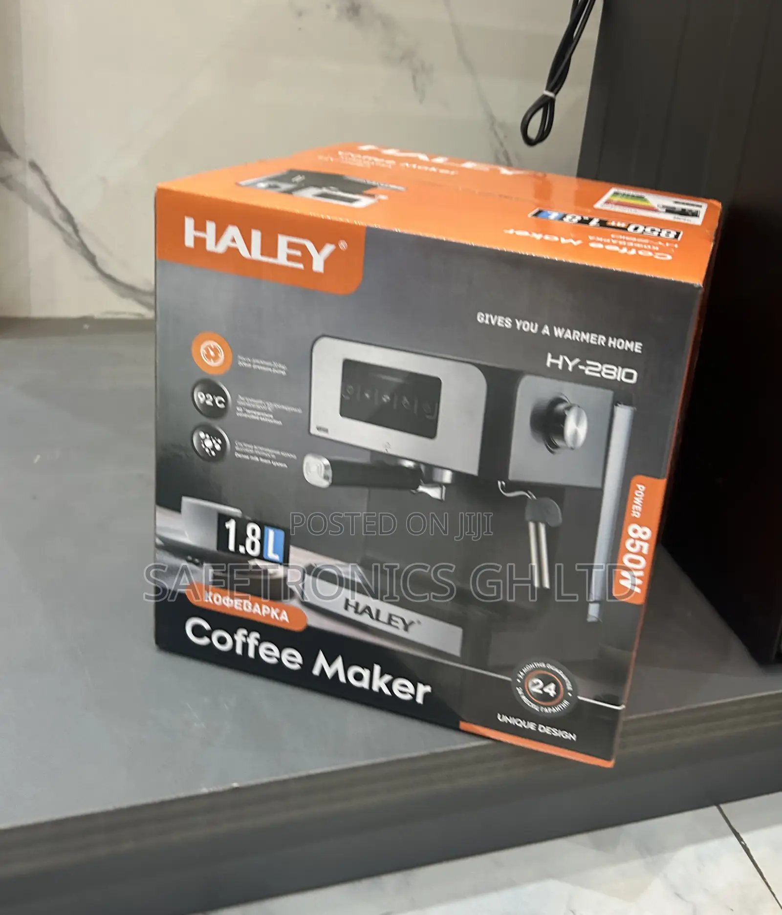 Affordable Grey 850 Watts Haley Electric Coffe Machine 1.8l Hy-2810