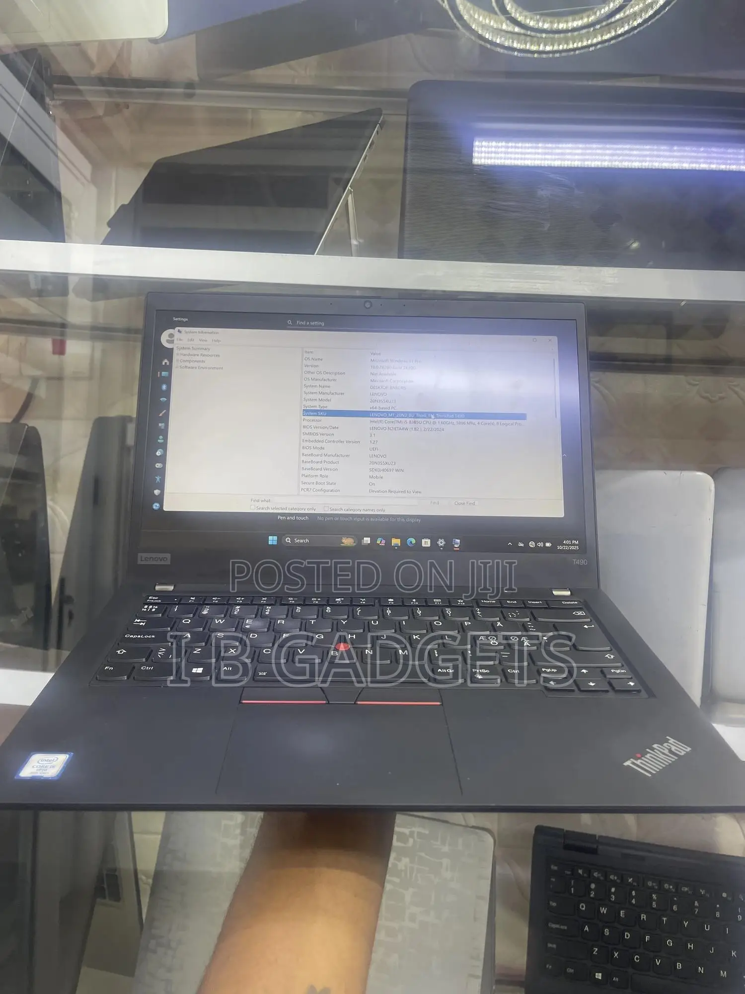 Laptop Lenovo Thinkpad T490s 8GB Intel Core I5 SSD 256GB