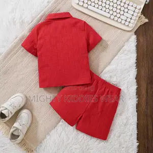 Boy Short Sleeve Two-Piece Children's Clothing Ages 6m -2yrs