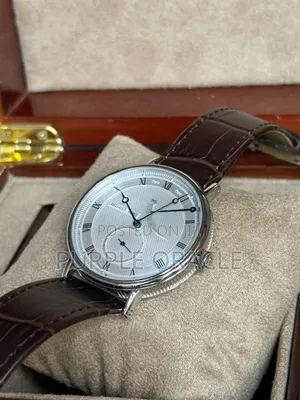 Automatic Brown Genuine Leather Breguet Men's Watch