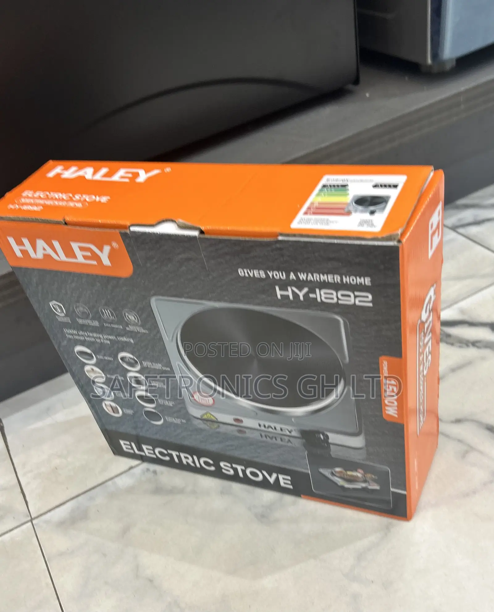 Get Ultra Modern 1500 Watts Haley__ Hy-1892 Grey Electric Plate 1 Hub