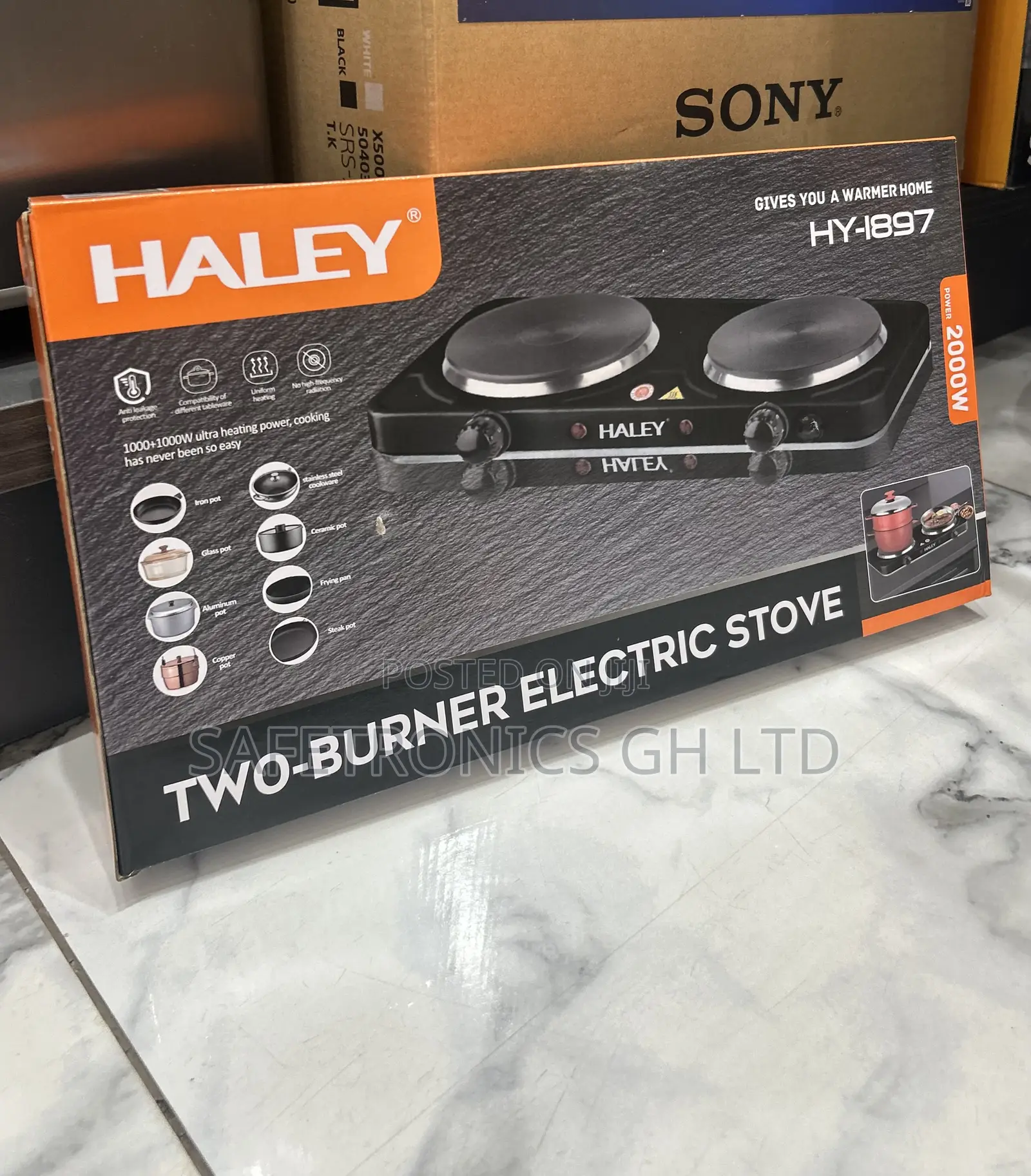 Buy Less Expensive Electric Plate 2 Hub Hy-1897 Haley 2000 Watts
