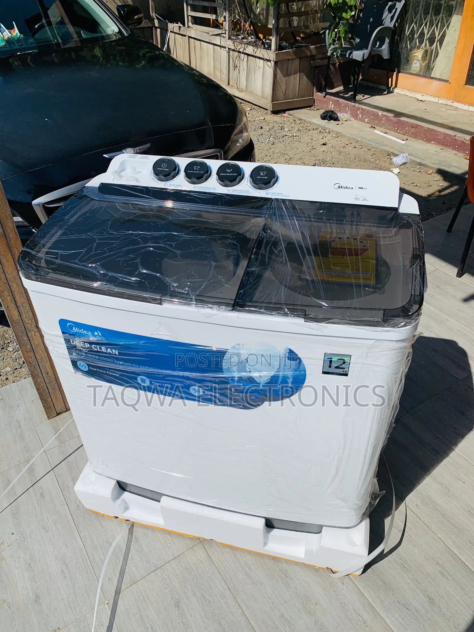 In Stock Midea 12 Kg Semi Automatic Washing Machine