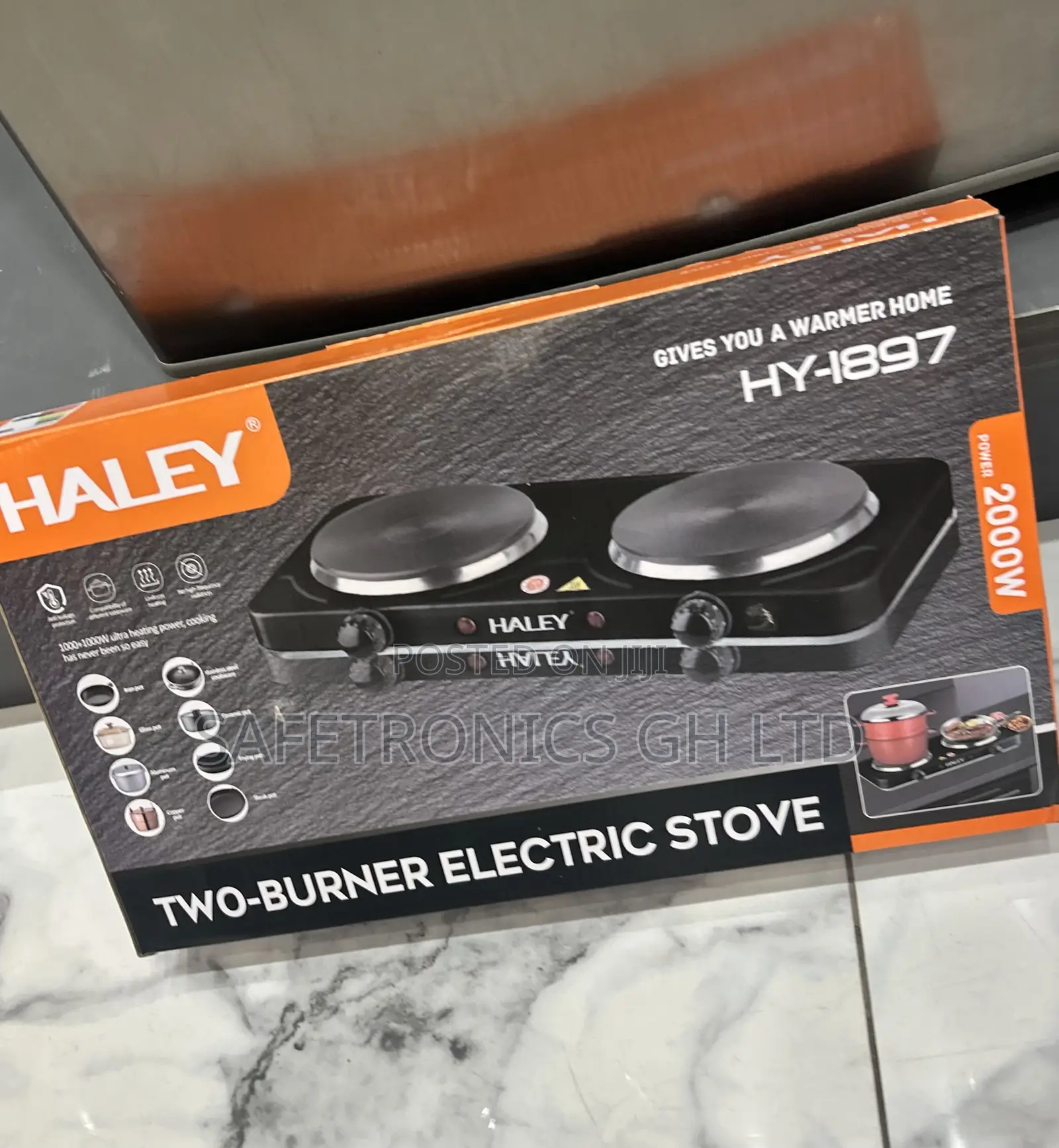 Correct Best Hy-1897 Electric Plate 2 Hub Haley 2000 Watts