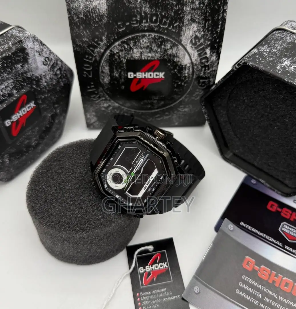 Casio G-Shock Digital Analog Watch Stainless Steel Square Case