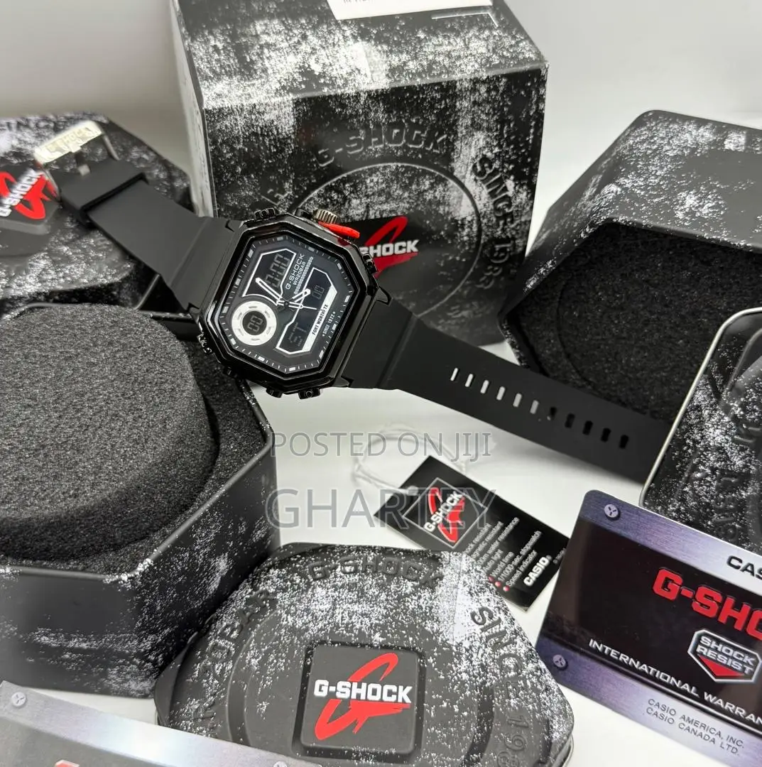 Casio G-Shock Digital Analog Watch Stainless Steel Square Case