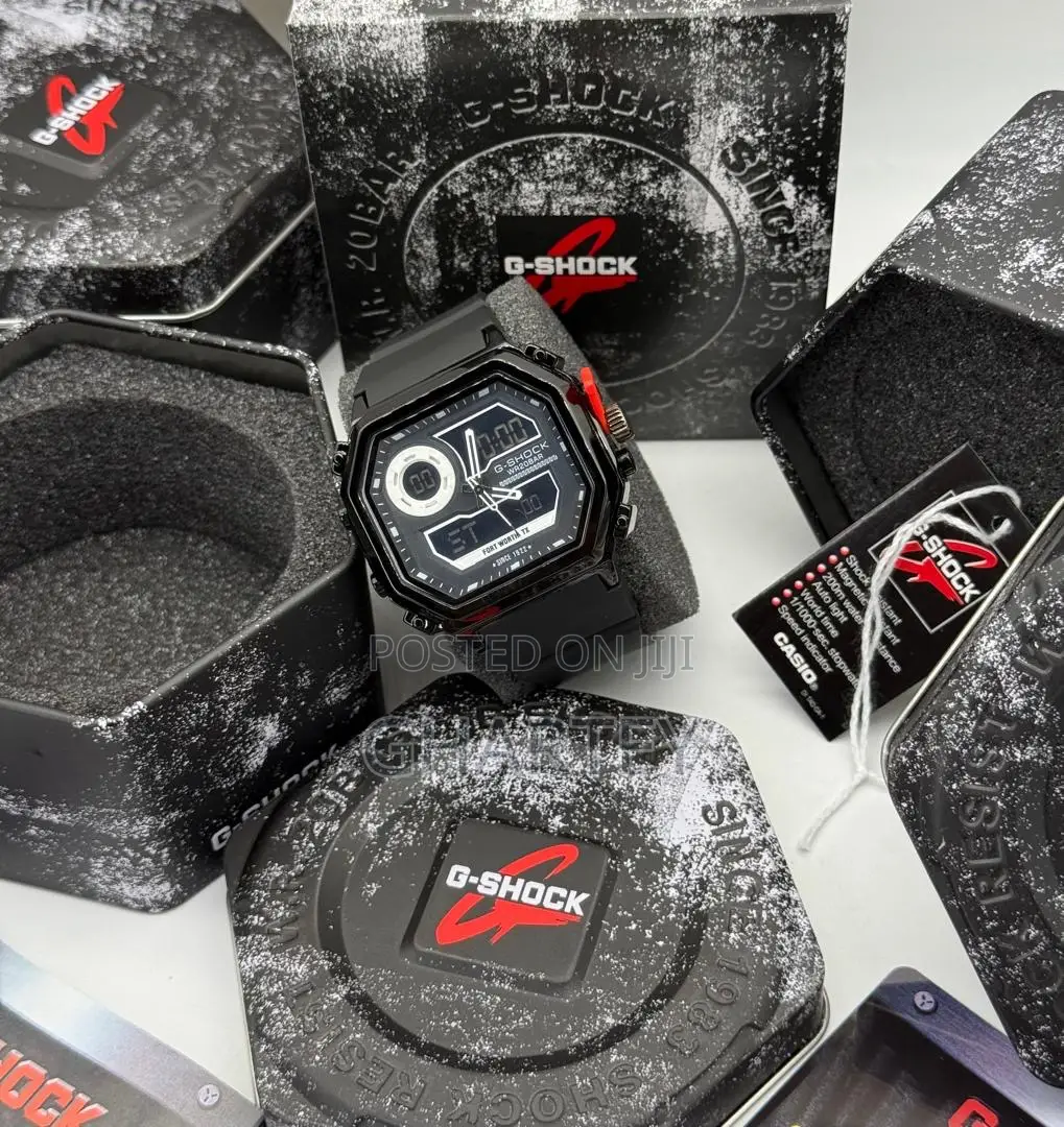 Casio G-Shock Digital Analog Watch Stainless Steel Square Case