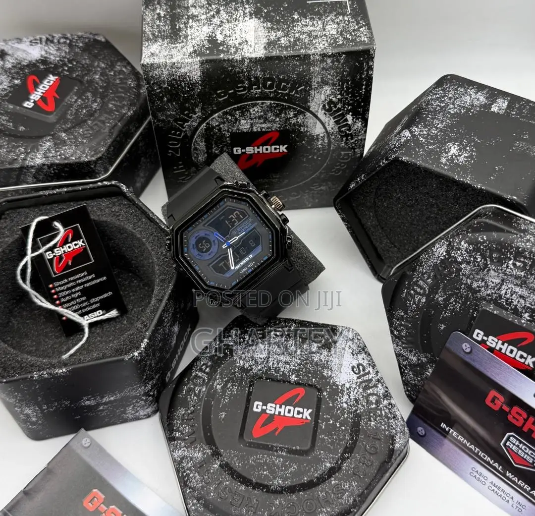 Casio G-Shock Digital Analog Watch Stainless Steel Square Case